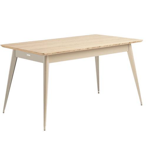 TOLIX NATURAL OAK TOP TABLE 55 140X80 - DYKE & DEAN