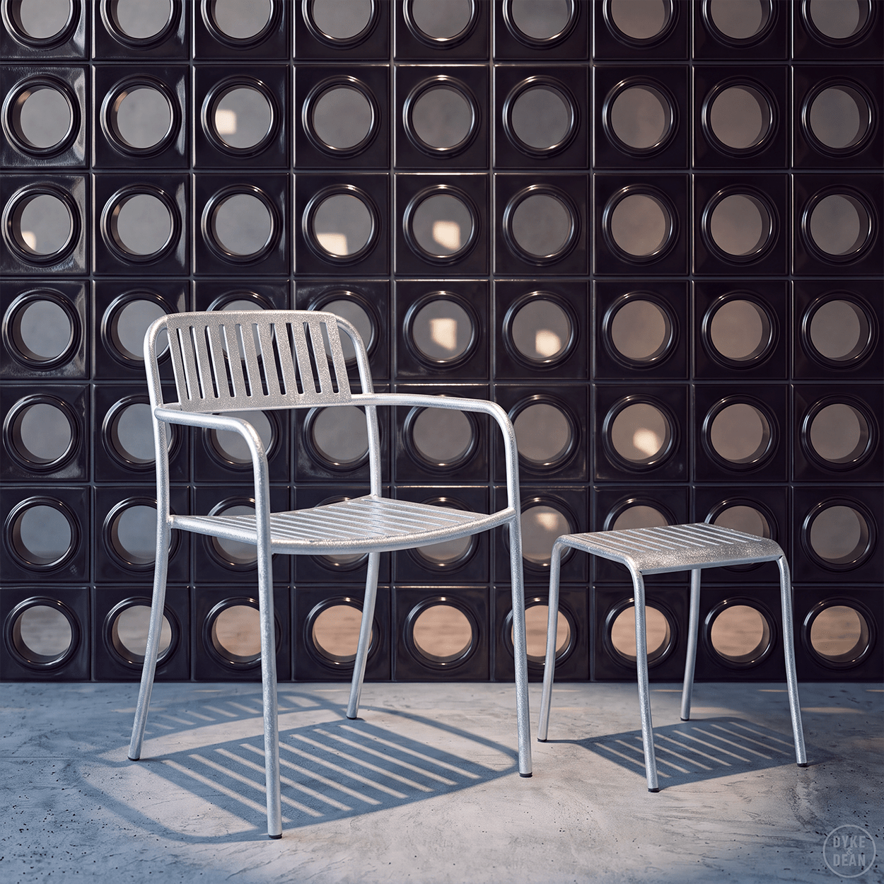 TOLIX PATIO ARMCHAIR - DYKE & DEAN