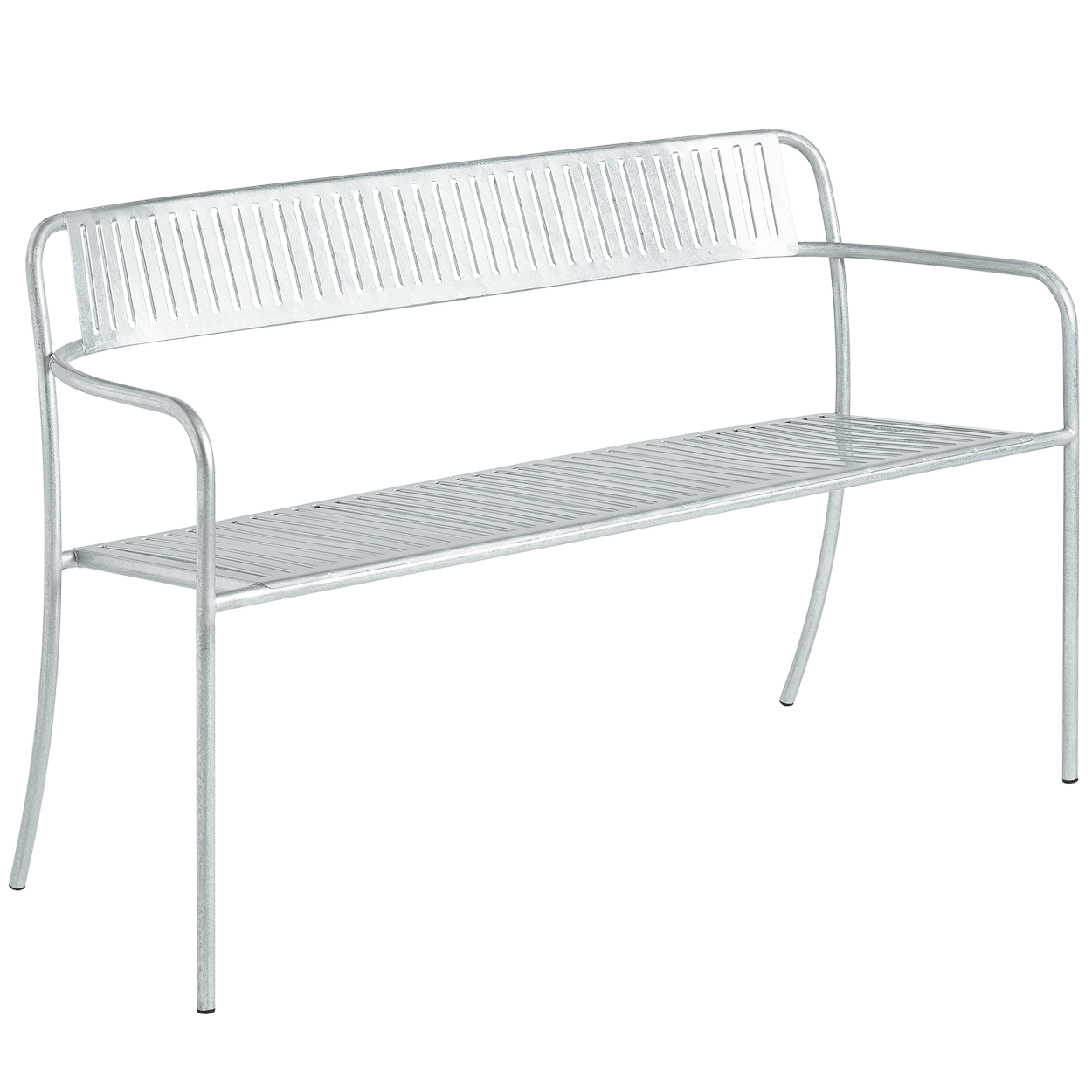 TOLIX PATIO BENCH WITH BACKREST - DYKE & DEAN