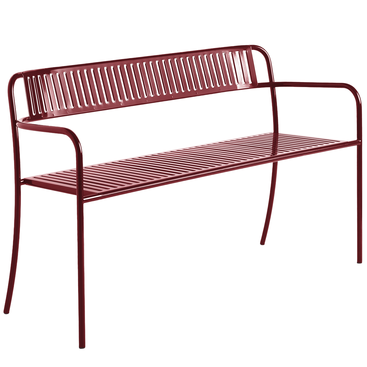 TOLIX PATIO BENCH WITH BACKREST - DYKE & DEAN