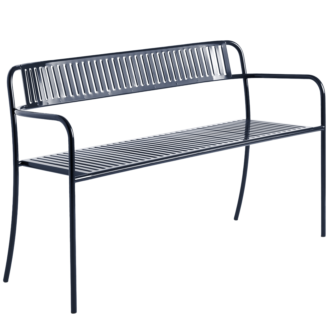 TOLIX PATIO BENCH WITH BACKREST - DYKE & DEAN