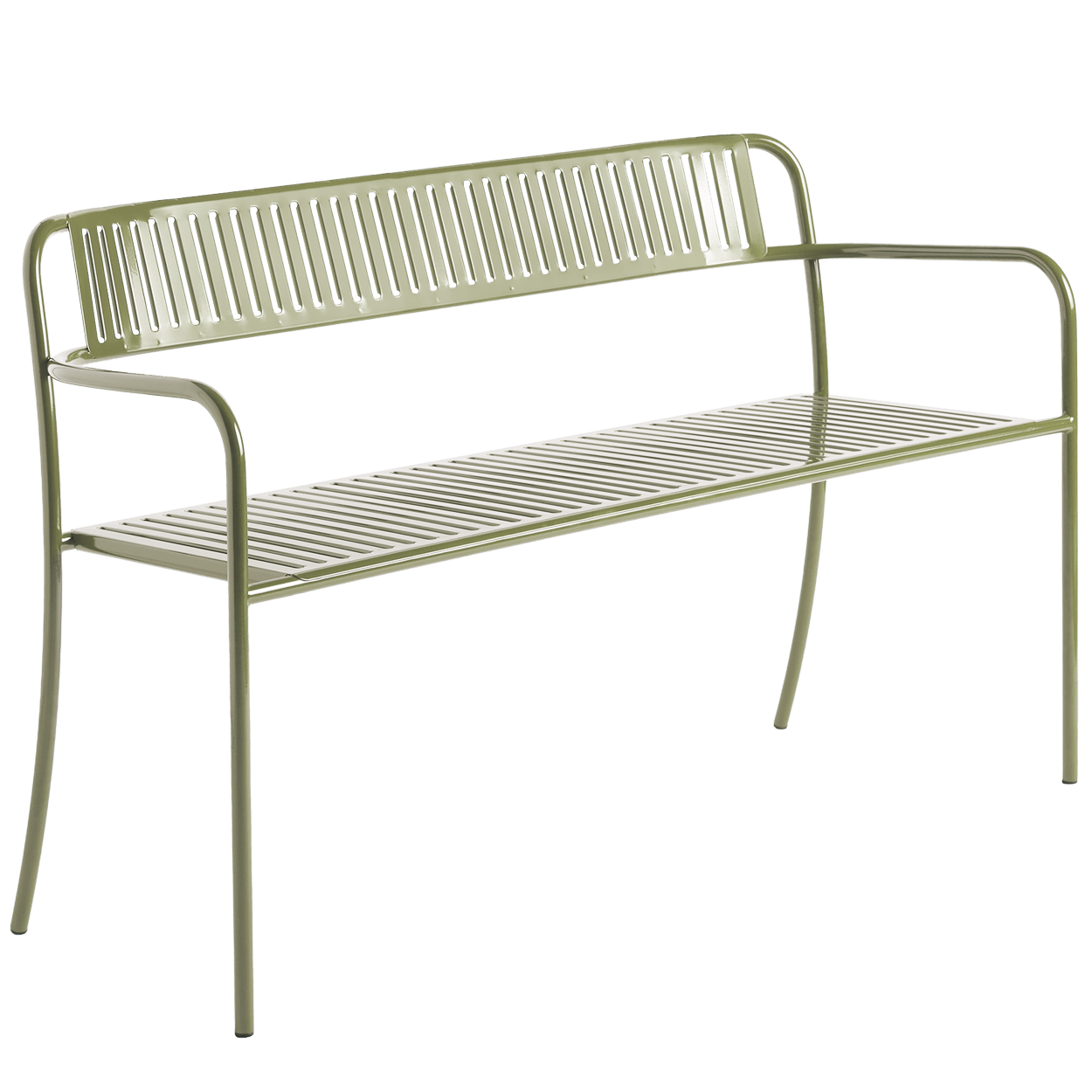 TOLIX PATIO BENCH WITH BACKREST - DYKE & DEAN