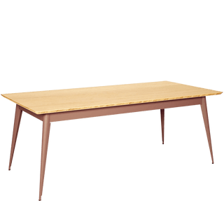 TOLIX TABLE 55 RECTANGLE WOOD TOP - DYKE & DEAN