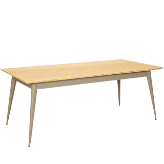 TOLIX TABLE 55 RECTANGLE WOOD TOP - DYKE & DEAN