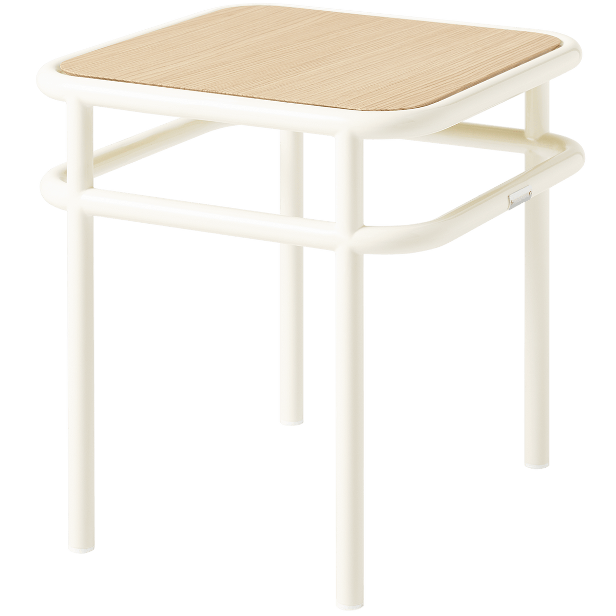 TOLIX UD SIDE TABLE NATURAL OAK TOP - DYKE & DEAN