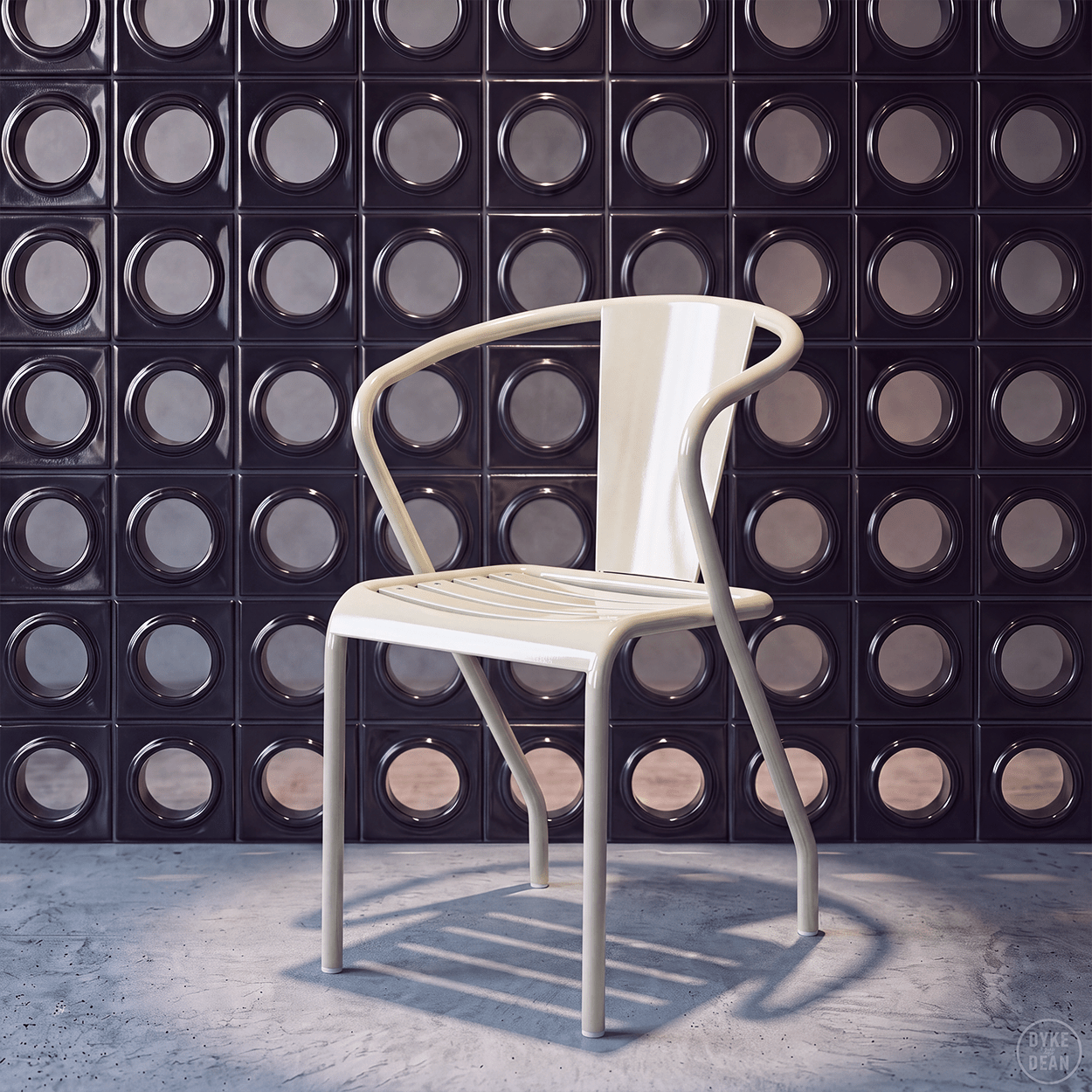 TOLIX UD SLATTED ARMCHAIR - DYKE & DEAN