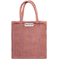 TOWEL FABRIC TOTE BAG CAMEL & ULTRAMARINE - DYKE & DEAN
