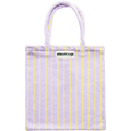 TOWEL FABRIC TOTE BAG LILAC & NEON YELLOW - DYKE & DEAN