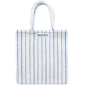 TOWEL FABRIC TOTE BAG MOONBEAM & ULTRAMARINE - DYKE & DEAN
