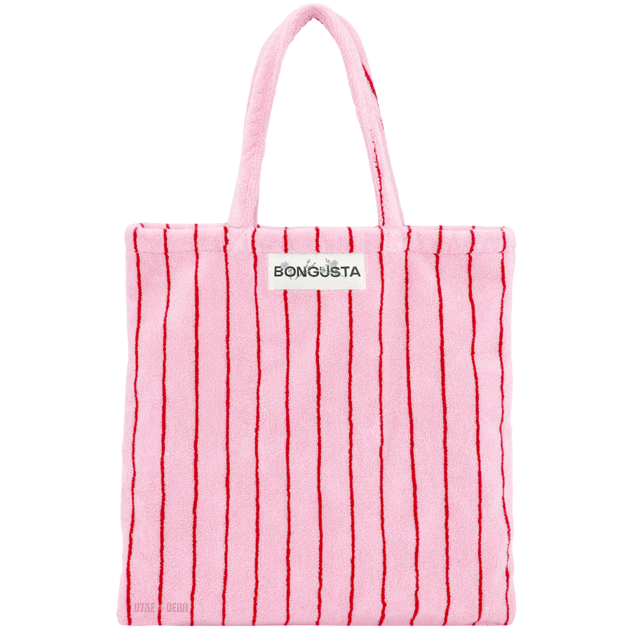 TOWEL FABRIC TOTE BAG PINK - DYKE & DEAN