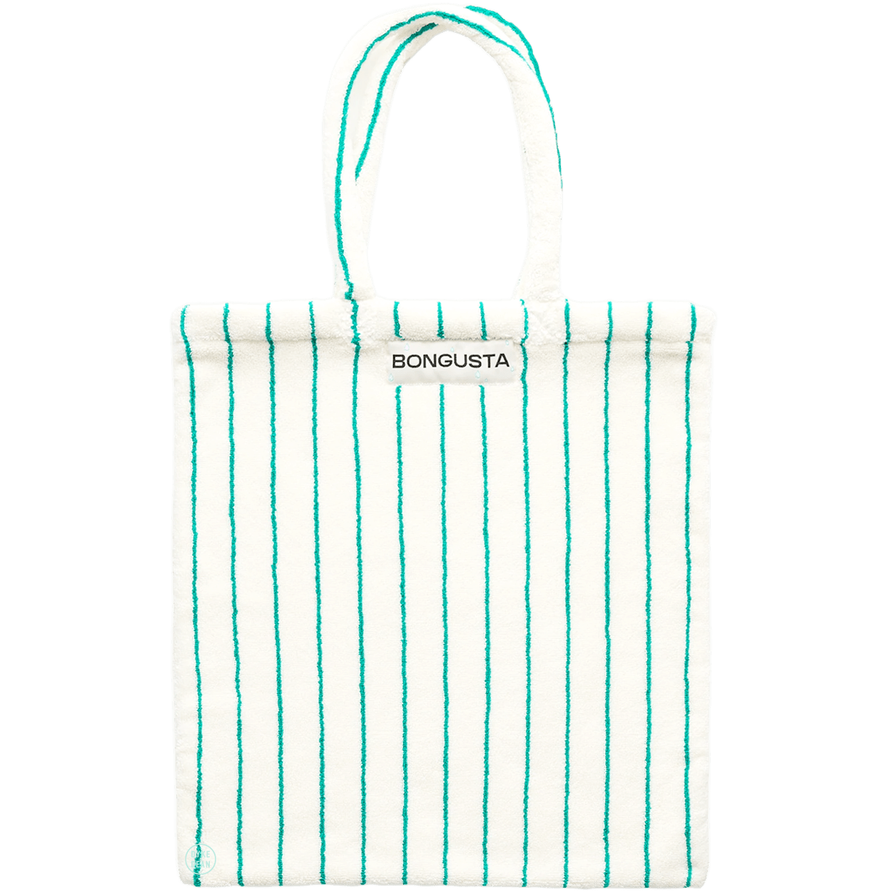 TOWEL FABRIC TOTE BAG PURE WHITE & GRASS - DYKE & DEAN