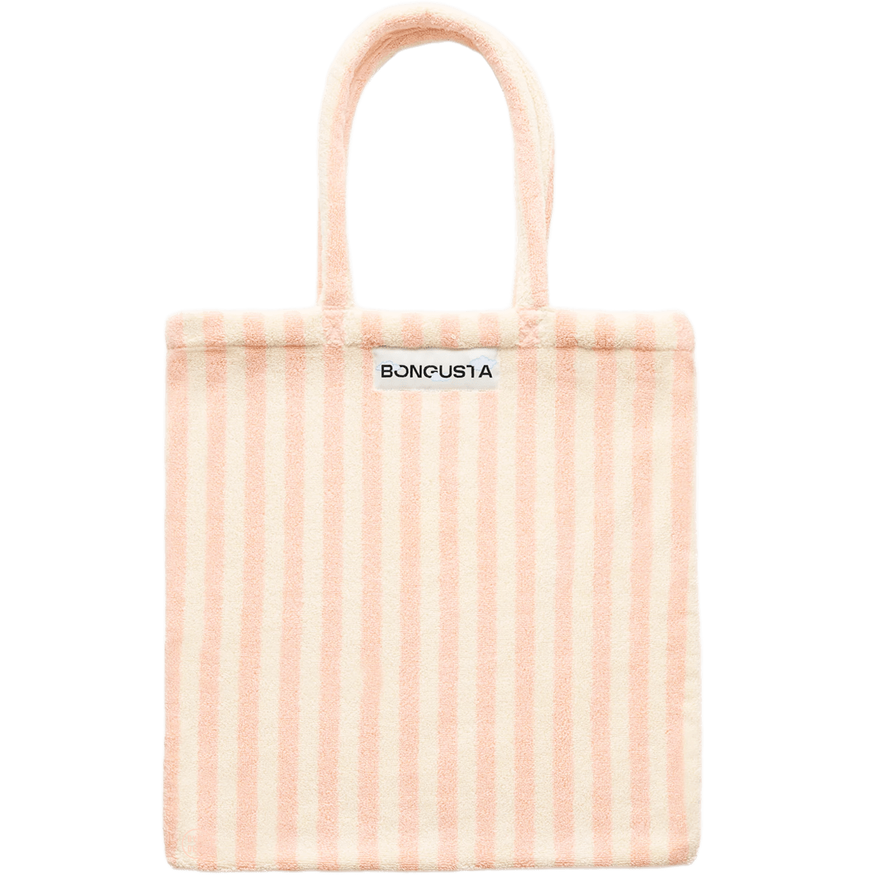 TOWEL FABRIC TOTE BAG TROPICAL & CREAM - DYKE & DEAN