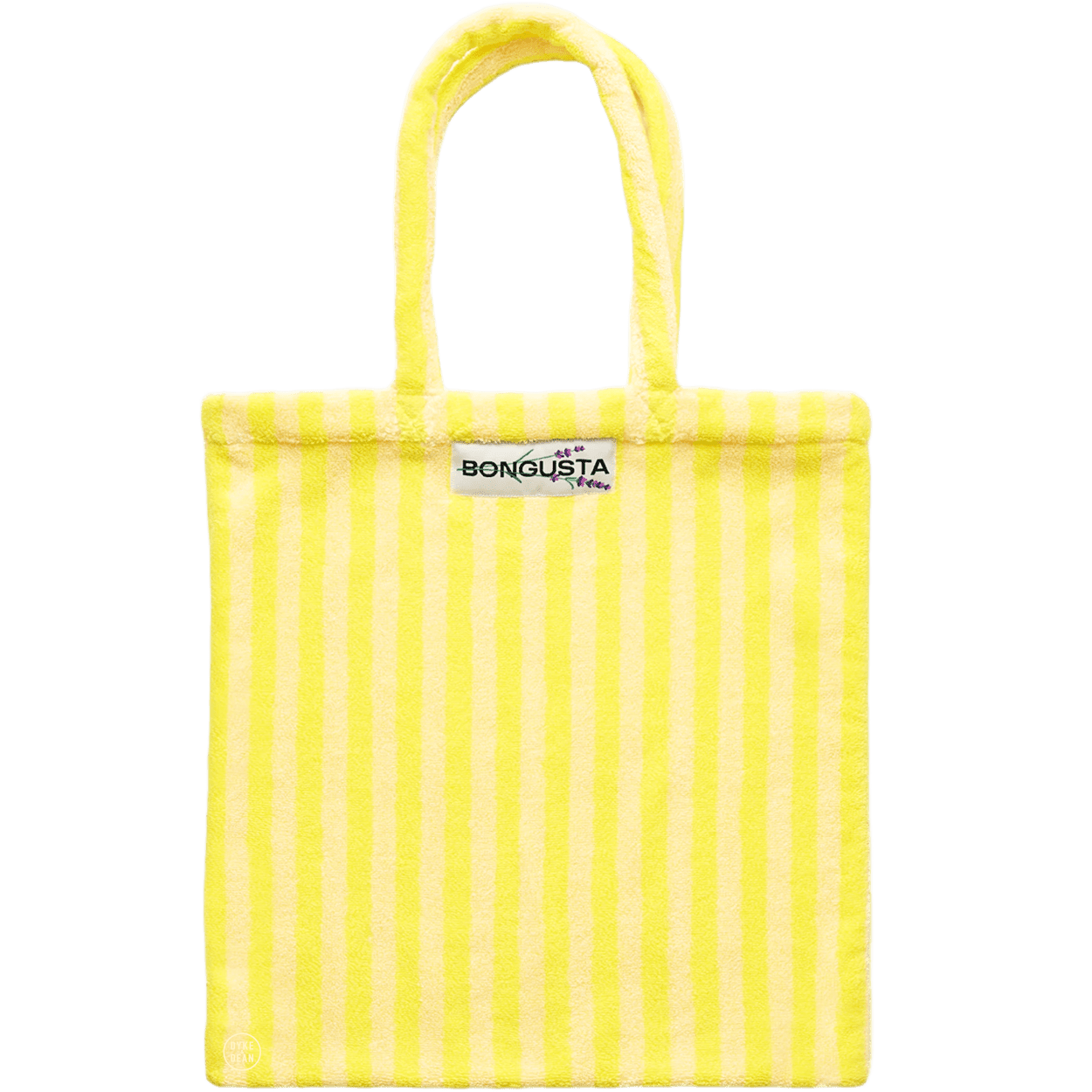 TOWEL FABRIC TOTE BAG YELLOW - DYKE & DEAN
