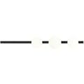 TRIPLE BAR OPAL GLOBE WALL LIGHT - DYKE & DEAN
