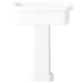 TRUE LITE CERAMIC COUNTERTOP WIDE SINK WHITE PEDESTAL - DYKE & DEAN