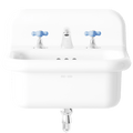 TRUE LITE CERAMIC MOUNTED SMALL SINK WHITE - DYKE & DEAN
