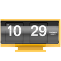 TWEMCO SMALL FLIP CLOCK QT-30T YELLOW - DYKE & DEAN