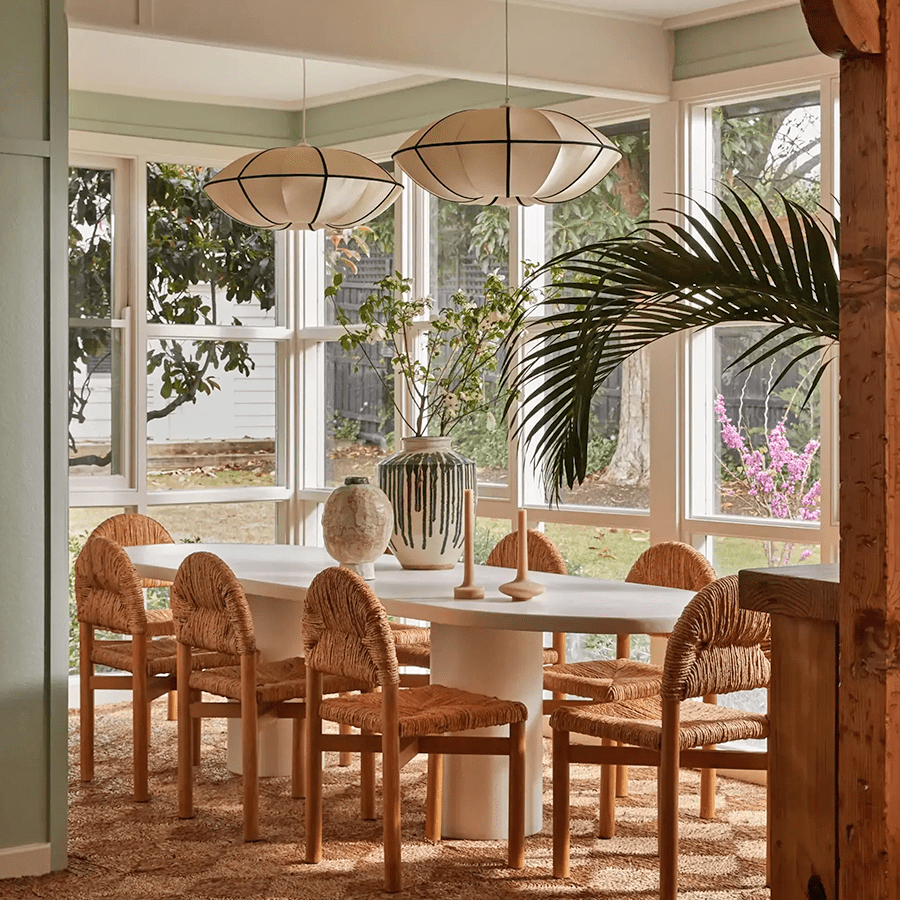 UFO SATIN OFF WHITE LAMPSHADE PENDANT LIGHT - DYKE & DEAN