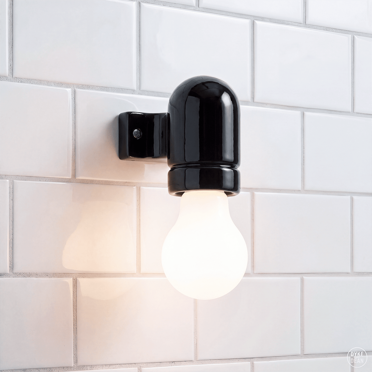 Wall arm ceramic light black - DYKE & DEAN