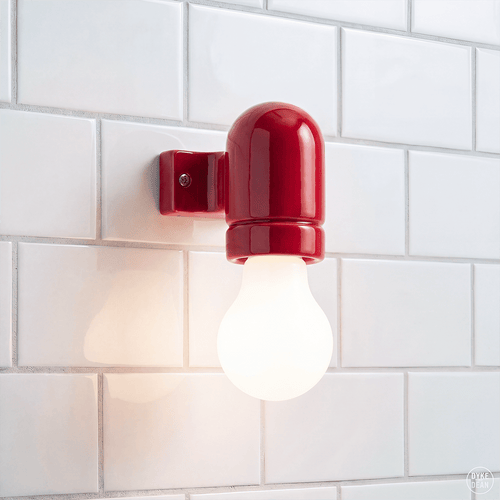 Wall arm ceramic light red - DYKE & DEAN