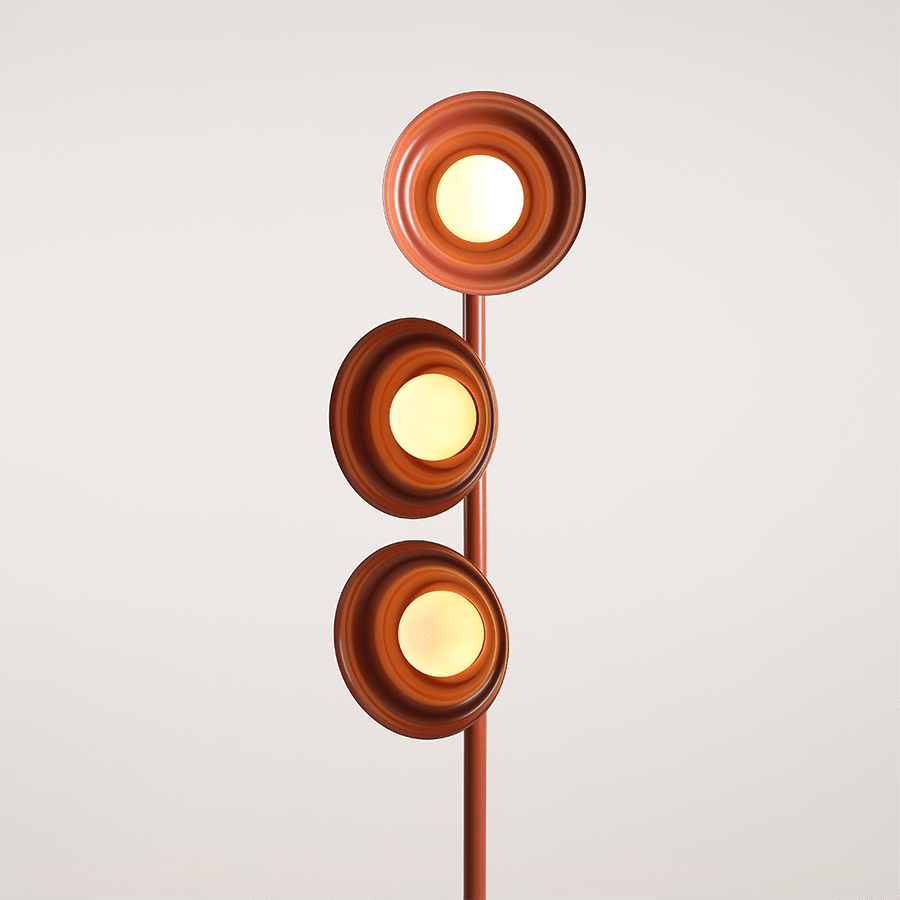 WAVE 3 LIGHT FLOOR LIGHT RED - DYKE & DEAN