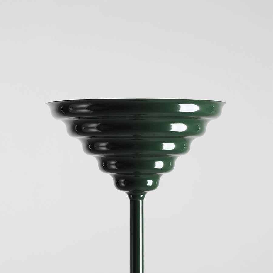 WAVE FLOOR UP LIGHTER LIGHT DEEP GREEN LARGE - DYKE & DEAN