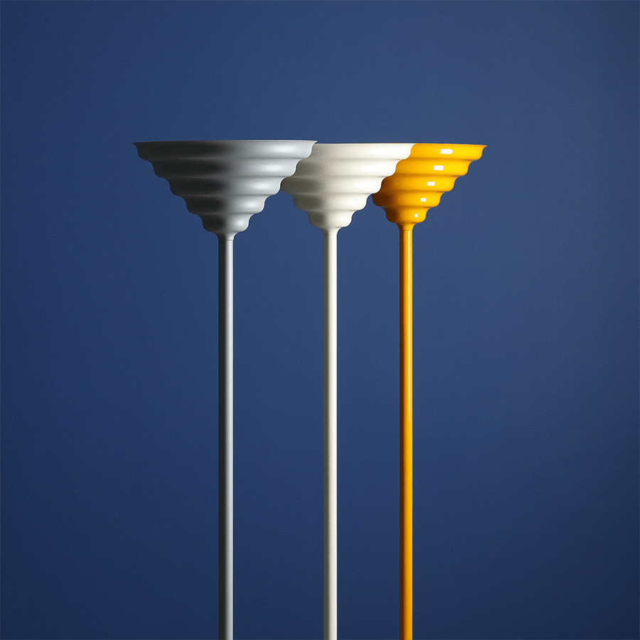 WAVE FLOOR UP LIGHTER LIGHT YELLOW LARGE - DYKE & DEAN