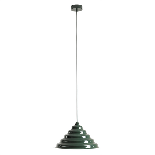WAVE HANGING PENDANT LIGHT DEEP GREEN XL - DYKE & DEAN
