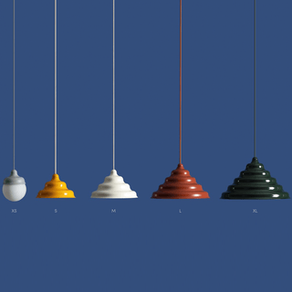 WAVE HANGING PENDANT LIGHT GREY M - DYKE & DEAN