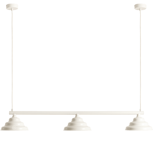 WAVE SUSPENSION BAR PENDANT 3 LIGHT CREAM - DYKE & DEAN