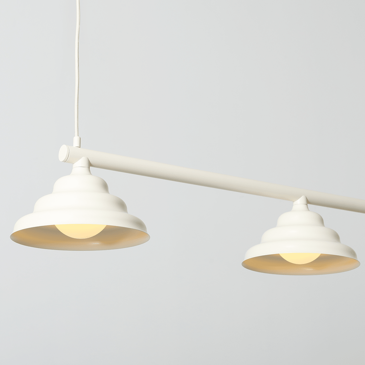 WAVE SUSPENSION BAR PENDANT 4 LIGHT GREEN - DYKE & DEAN