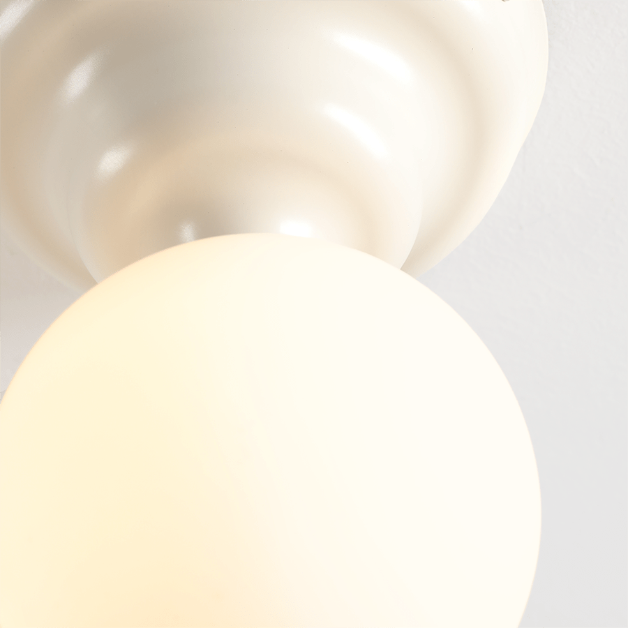 WAVE WALL LIGHT CREAM SMALL - DYKE & DEAN