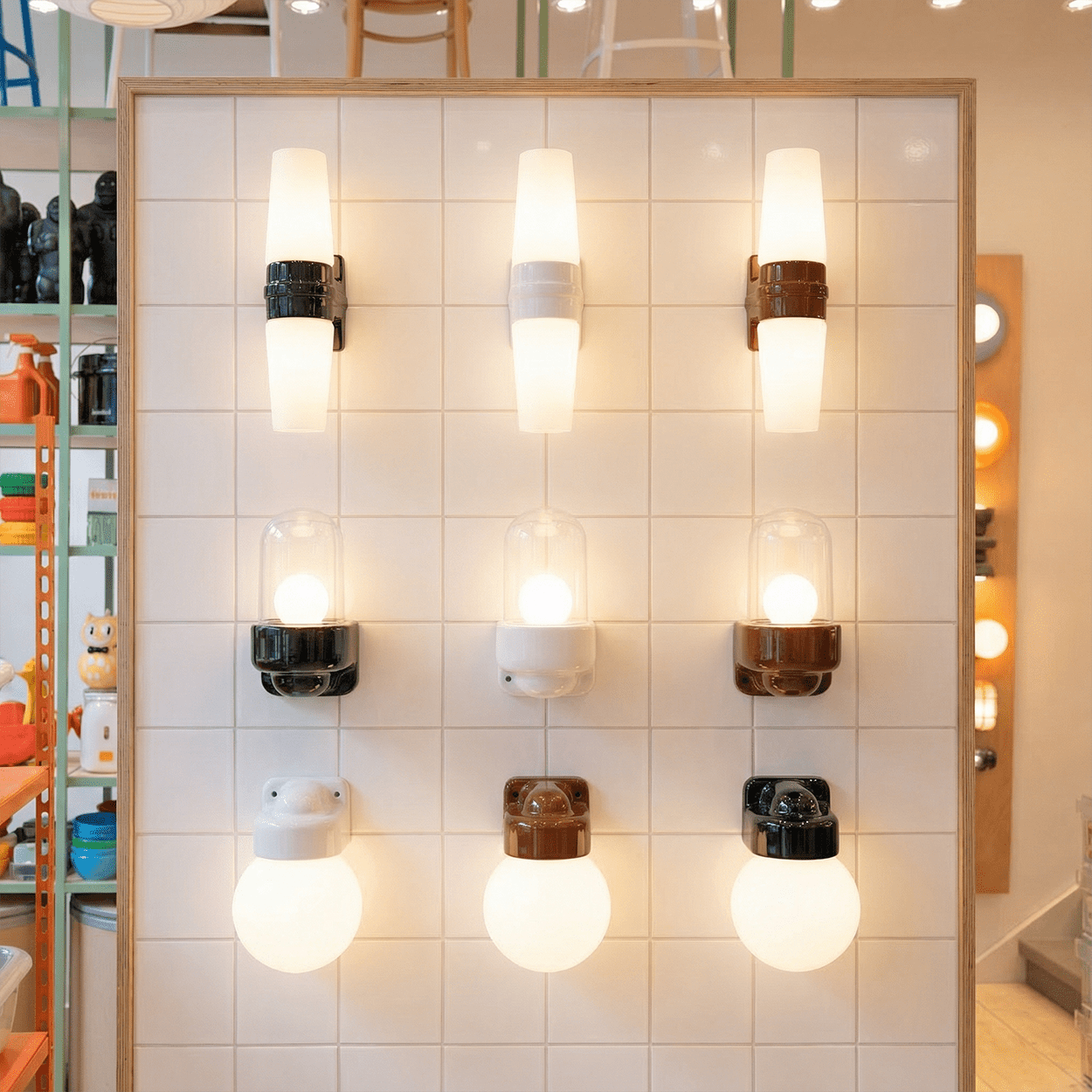 WHITE FROSTED PORCELAIN WATERPROOF SAUNA WALL LIGHT - DYKE & DEAN