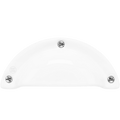 WHITE PORCELAIN DOOR PULL HANDLE - DYKE & DEAN