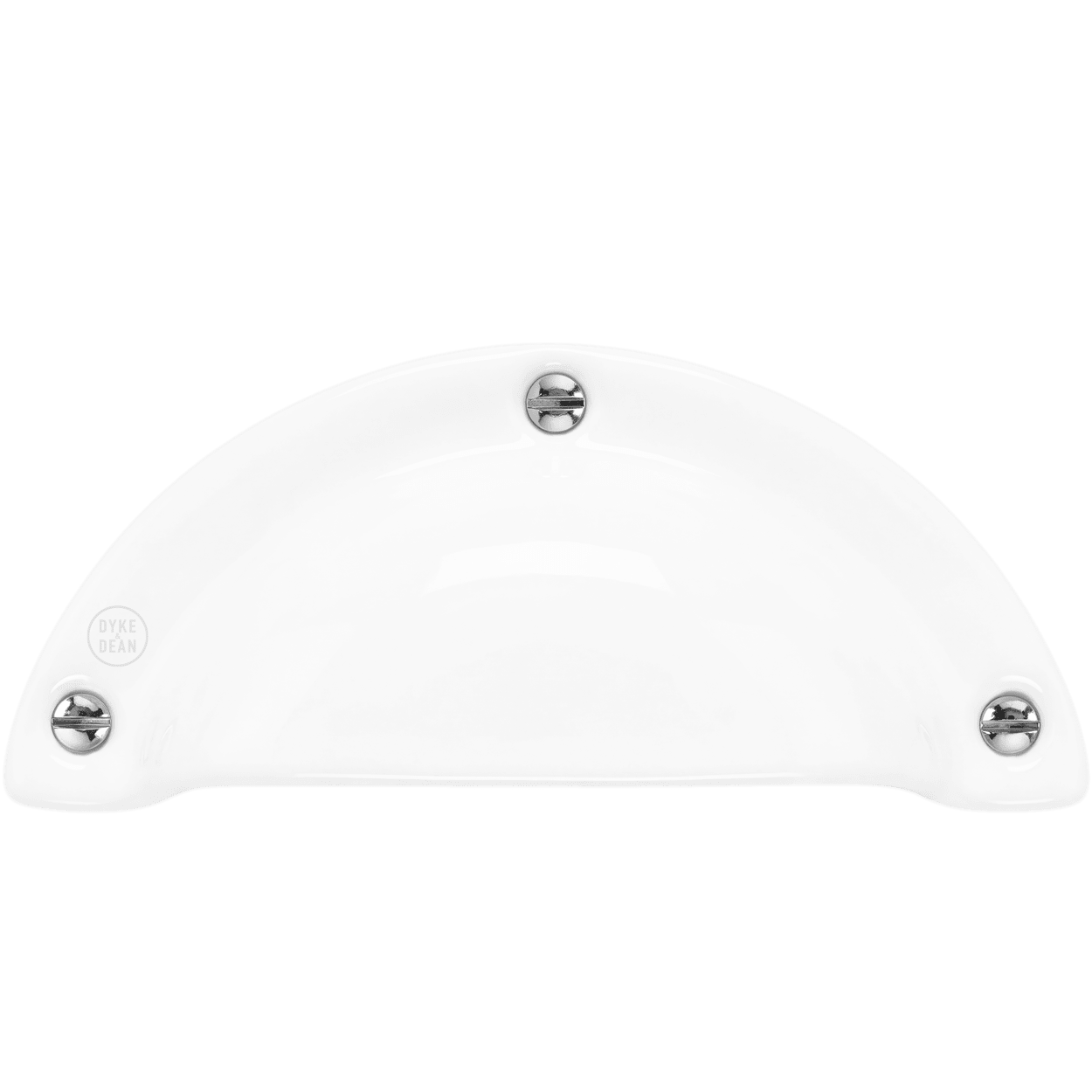 WHITE PORCELAIN DOOR PULL HANDLE - DYKE & DEAN