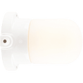 WHITE PORCELAIN FROSTED WATERPROOF WALL LIGHT - DYKE & DEAN