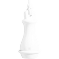 WHITE PORCELAIN PULL HANDLE - DYKE & DEAN