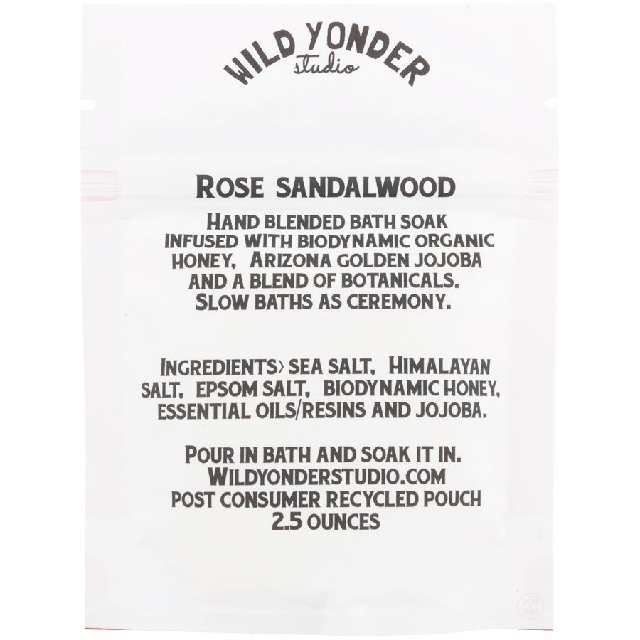 WILD YONDER BOTANICALS ROSE THE VIBE BATH SOAK - DYKE & DEAN