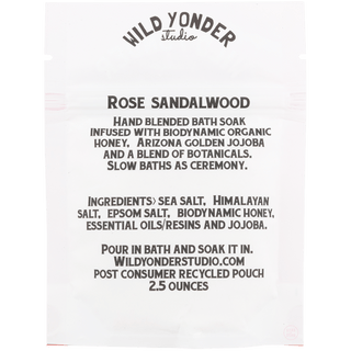 WILD YONDER BOTANICALS ROSE THE VIBE BATH SOAK - DYKE & DEAN