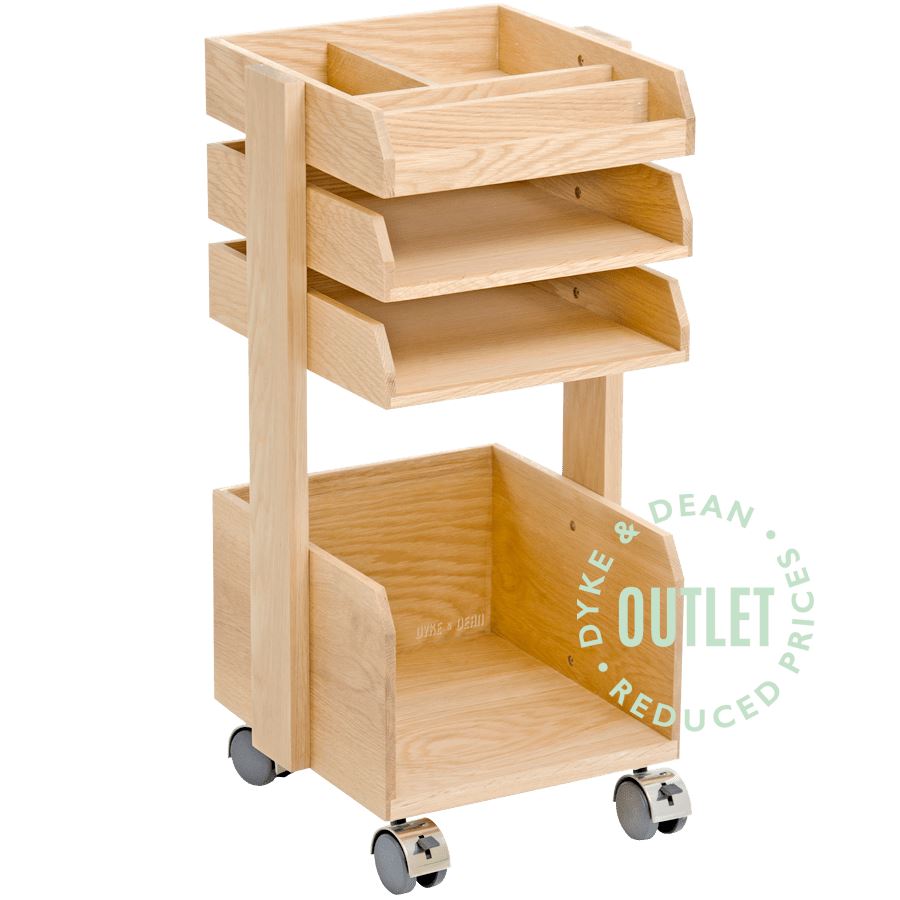 WIREWORKS CASPER OAK DESK DRAWER UNIT ON WHEELS OUTLET - DYKE & DEAN