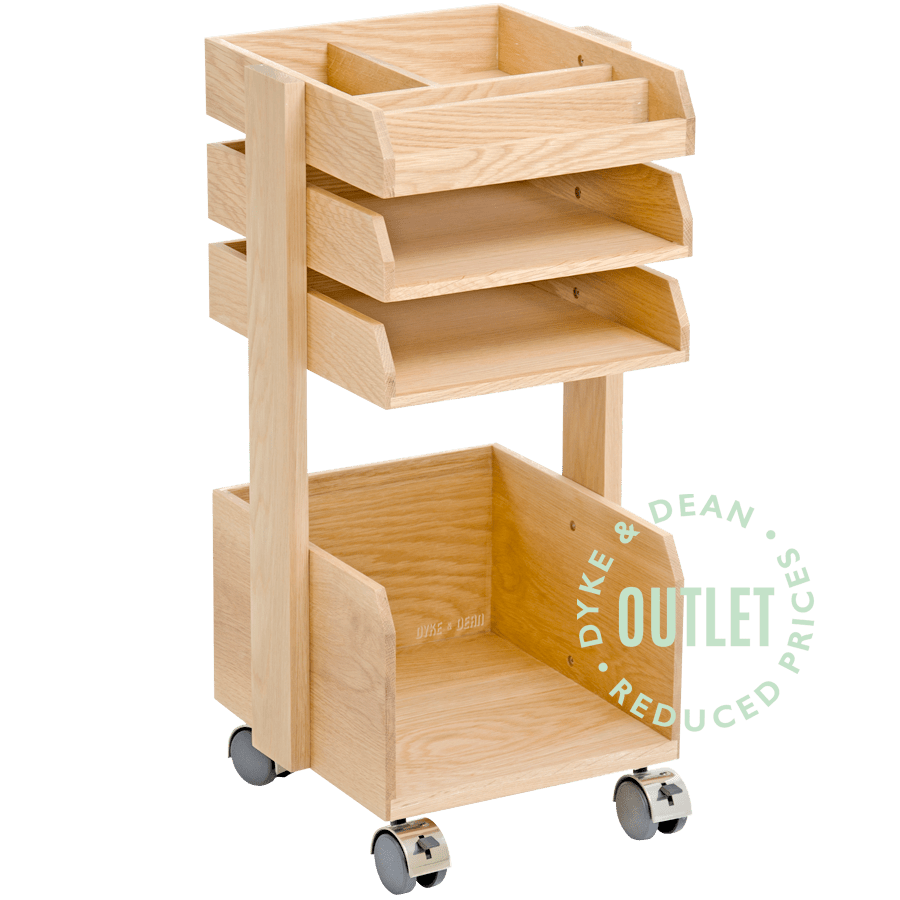WIREWORKS CASPER OAK DESK DRAWER UNIT ON WHEELS OUTLET - DYKE & DEAN