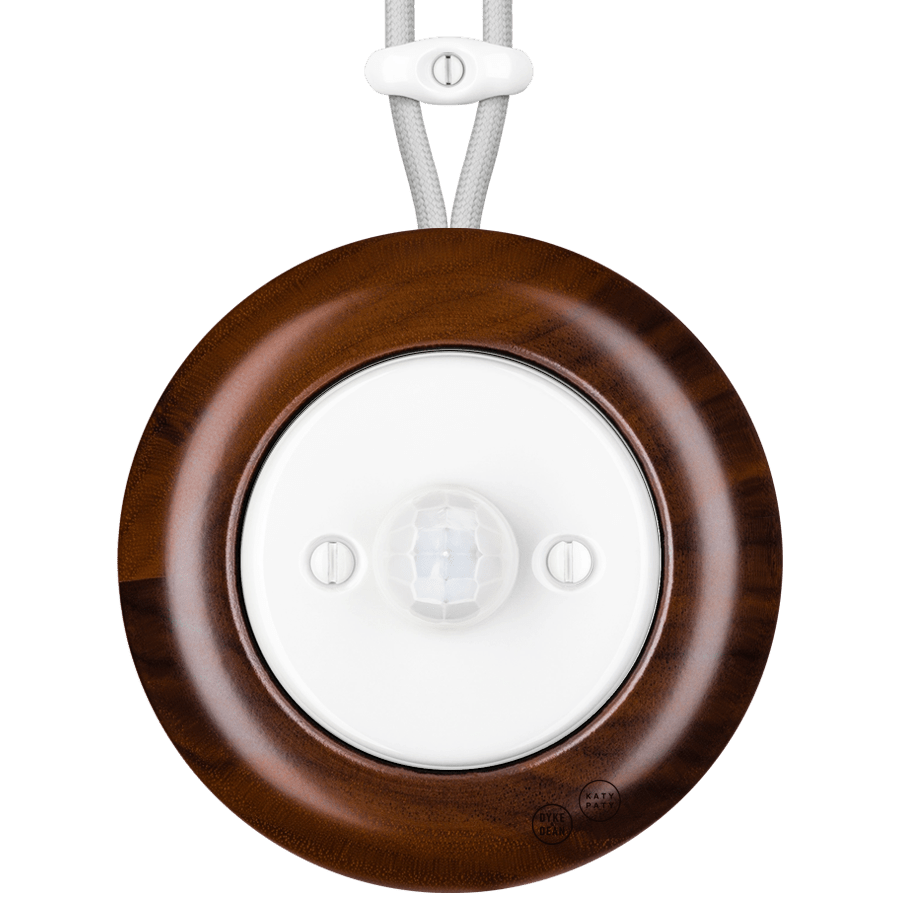 WOODEN PORCELAIN SURFACE MOUNTED NUC MAG SOCKET MOTION SENSOR - DYKE & DEAN