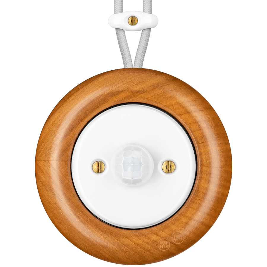 WOODEN PORCELAIN SURFACE MOUNTED PADELUS SOCKET MOTION SENSOR - DYKE & DEAN