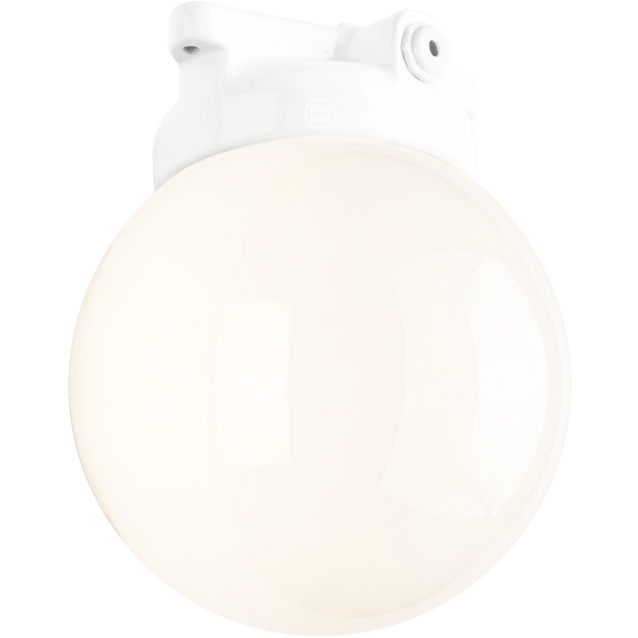 XL WHITE CERAMIC WATERPROOF CEILING LIGHT - DYKE & DEAN