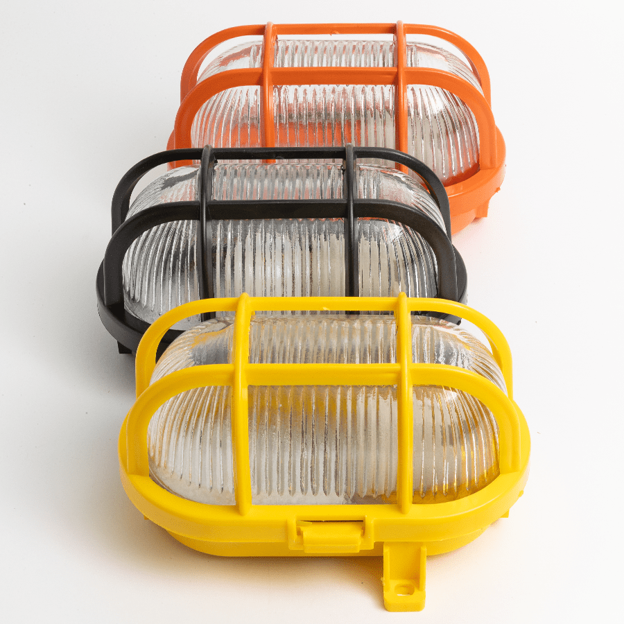 YELLOW OVAL BULKHEAD - DYKE & DEAN