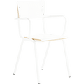 ZERO CHAIR WHITE WITH WHITE ARMS - DYKE & DEAN