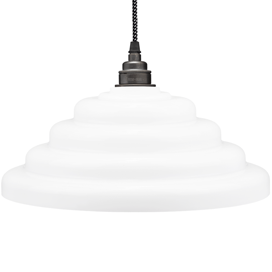 70s OPALINE GLASS PENDANT SHADE