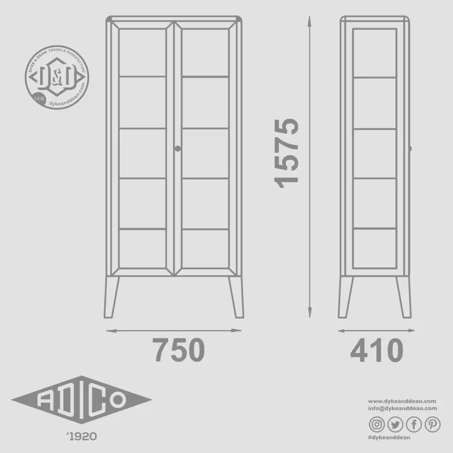 ADICO 213 DOUBLE DOOR CABINET - DYKE & DEAN