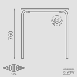 ADICO 5028 TABLE WOOD TOP ROUND - DYKE & DEAN