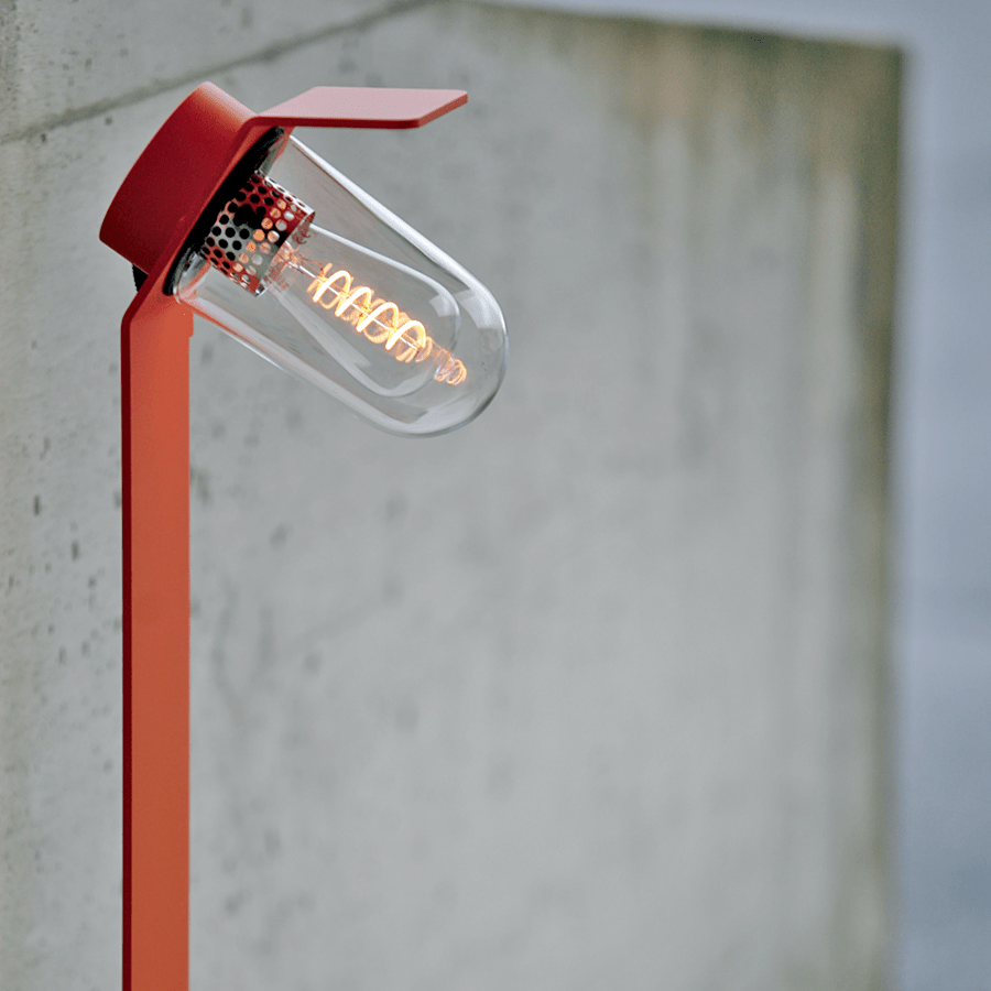 ANGLED DIFFUSER BOLLARD PATH LAMP FROSTED GLASS - DYKE & DEAN